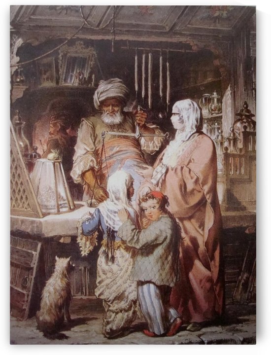 Shopping in Bazaar by Amadeo Preziosi