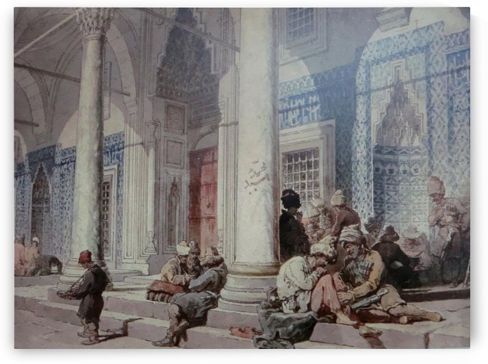 Entrance Of The Mosque by Amadeo Preziosi