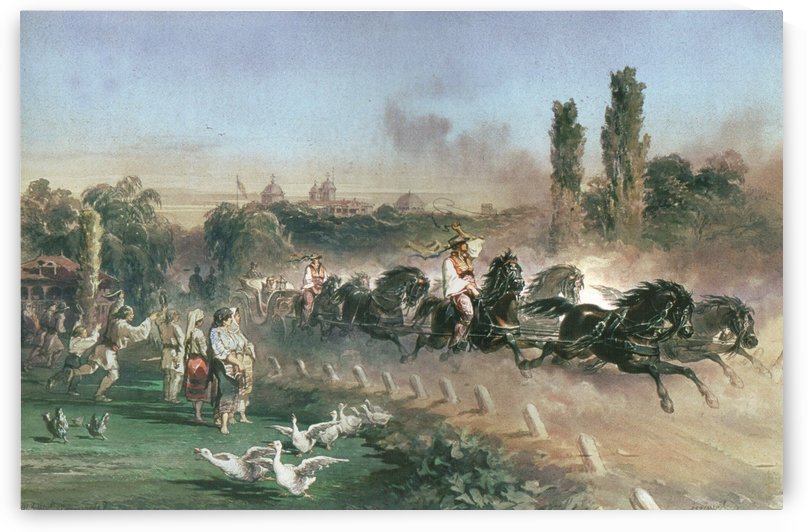 Cotroceni royal court by Amadeo Preziosi