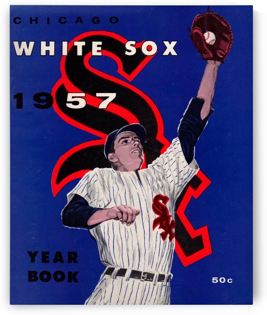 1957 Chicago White Sox Yearbook Wall Art by Row One Brand