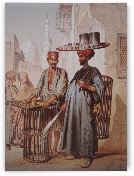 Sellers In Cairo by Amadeo Preziosi