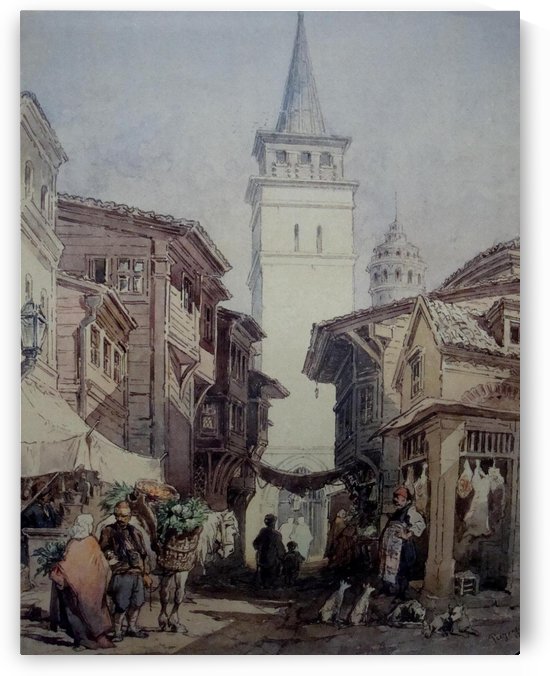 Leaving market by Amadeo Preziosi