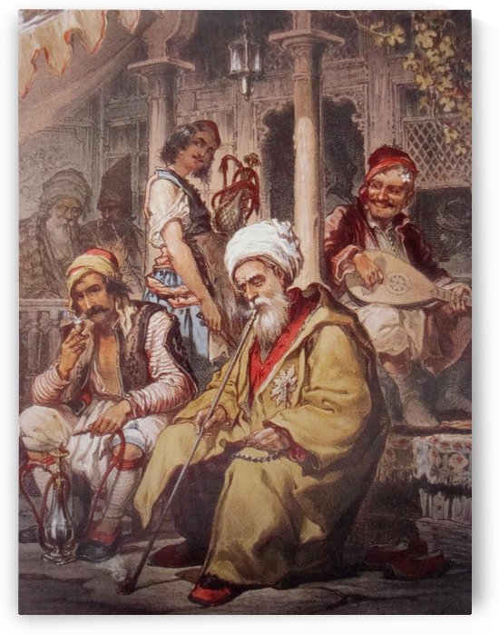 Ottoman cafe by Amadeo Preziosi