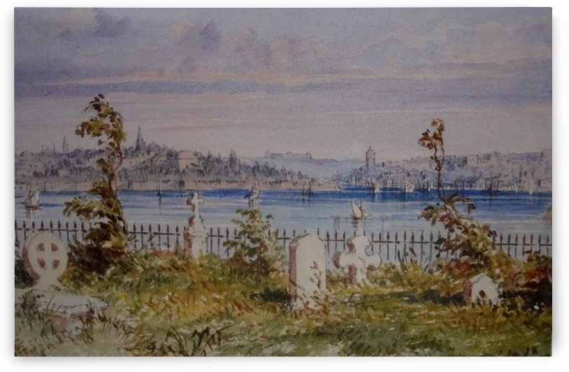 Christian cemetery by Amadeo Preziosi