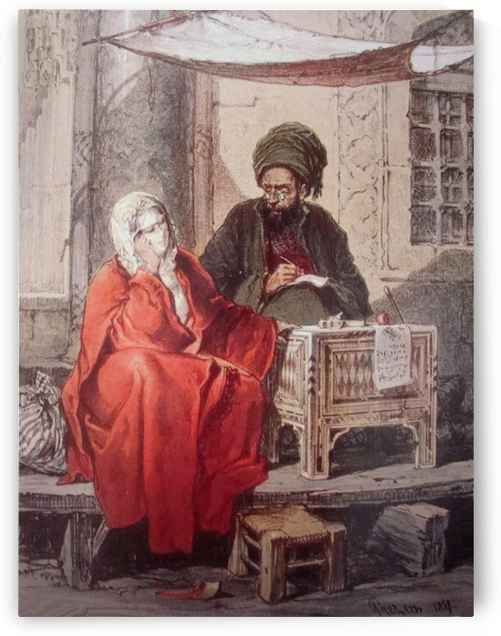 The Ottoman Scribe by Amadeo Preziosi