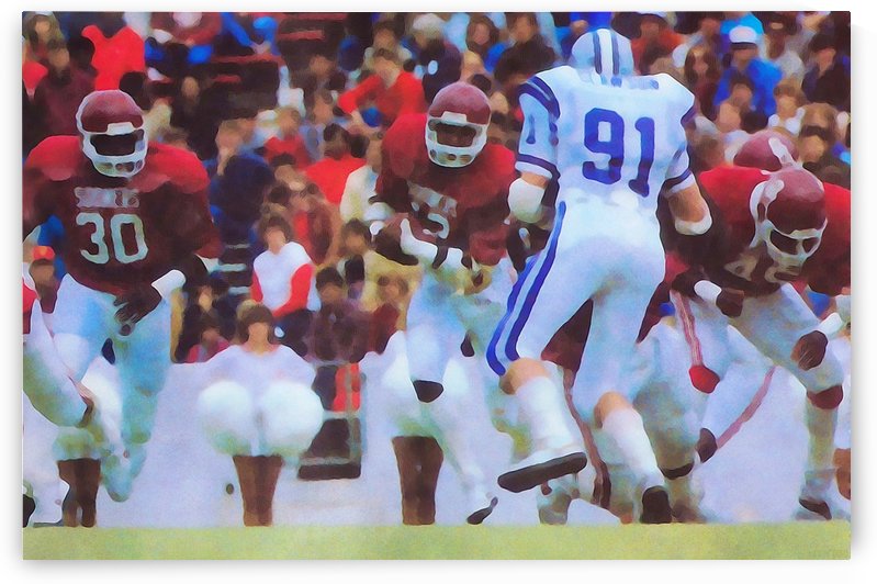 1984 Oklahoma Sooners Football Art by Row One Brand