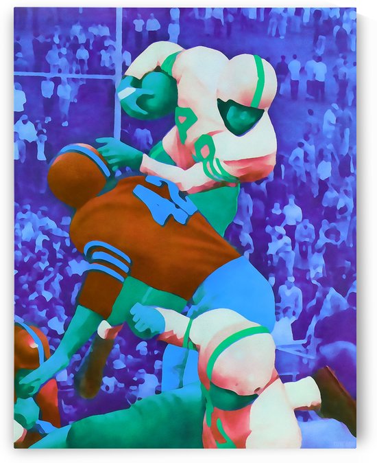 Vintage Football Art_Vintage Sports Artwork Print_Sports Home Decor by Row One Brand