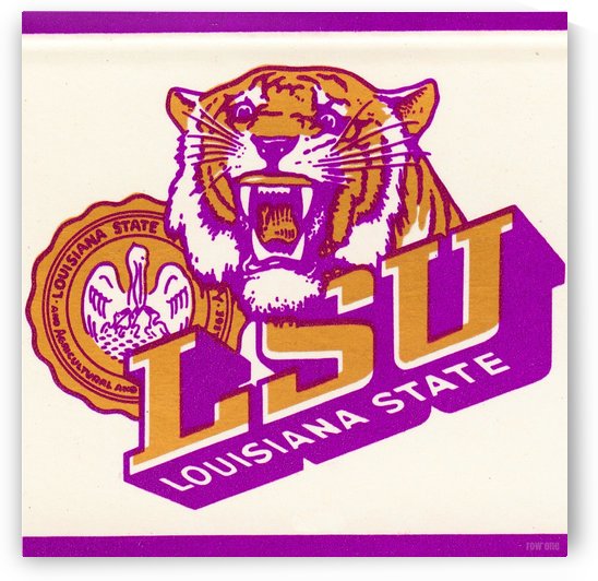 Vintage LSU Art by Row One Brand