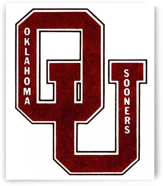 1960 OU Oklahoma Sooners art by Row One Brand