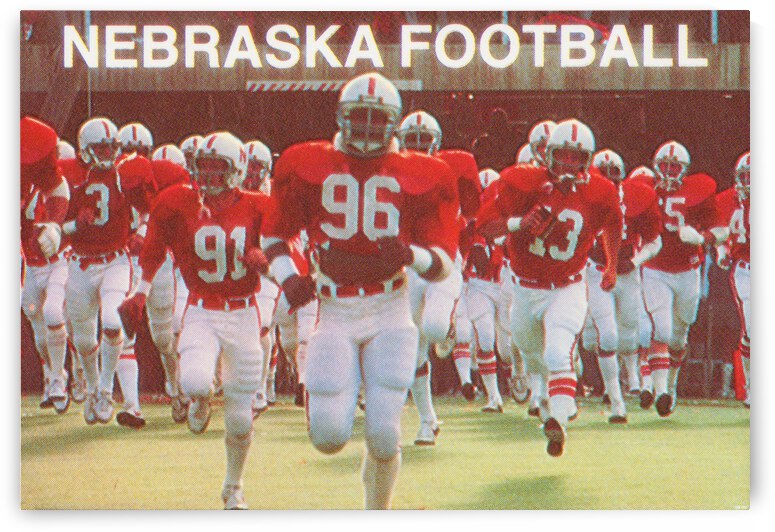 1981 Nebraska Football Art by Row One Brand