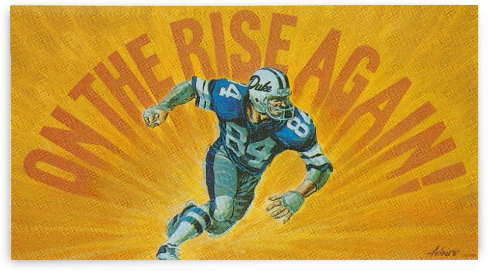 On The Rise Again_Duke Football Art Reproduction_Retro College Art by Row One Brand