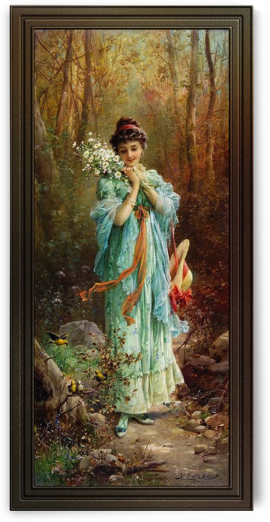 Walk Through The Forest by Hans Zatzka by xzendor7