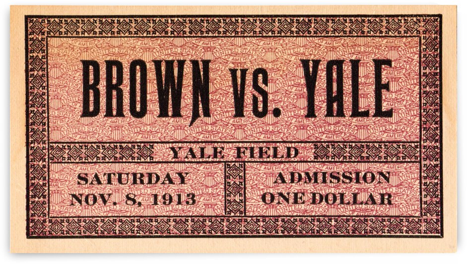 1913 Brown vs. Yale by Row One Brand