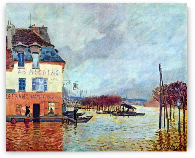 Flood at Port Manly by Sisley
