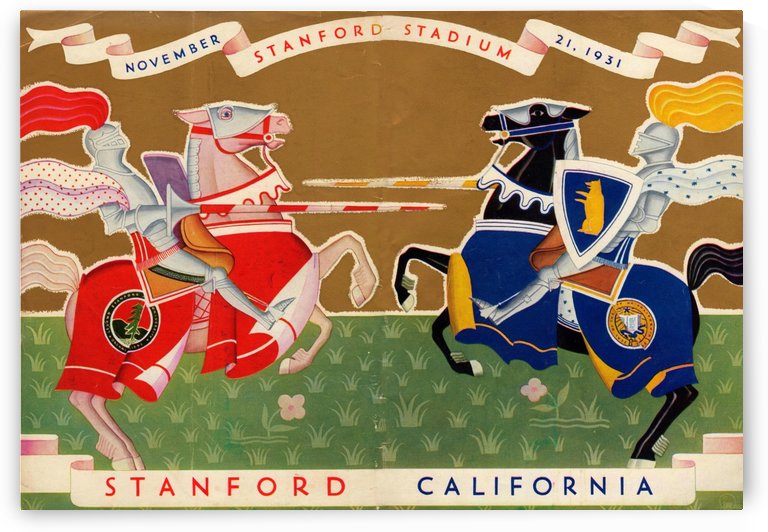 1931 Stanford vs. California by Row One Brand
