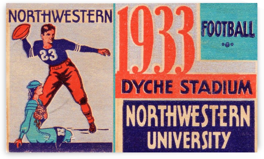 1933 Northwestern Football by Row One Brand