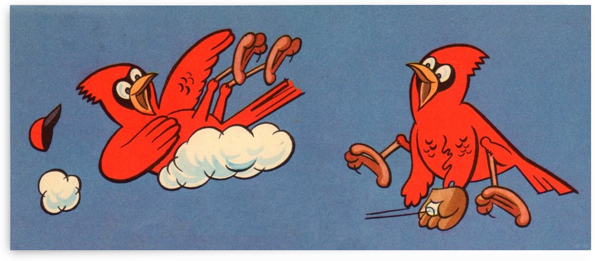 Vintage St. Louis Cardinals Cartoon by Row One Brand