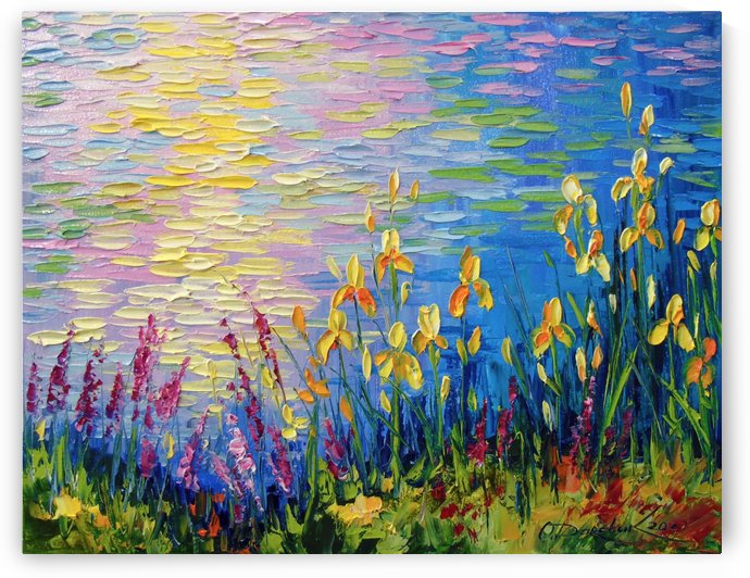 Irises by the pond by Olha Darchuk 
