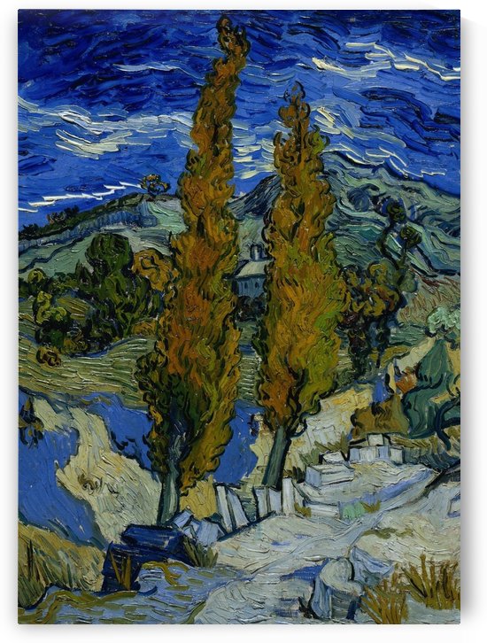 Trees near mountain and body of water painting by Shamudy