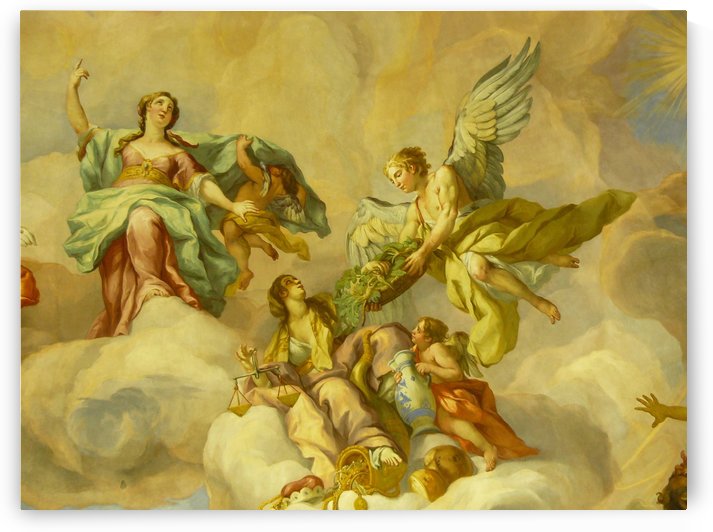 Angels in cloud painting by Shamudy