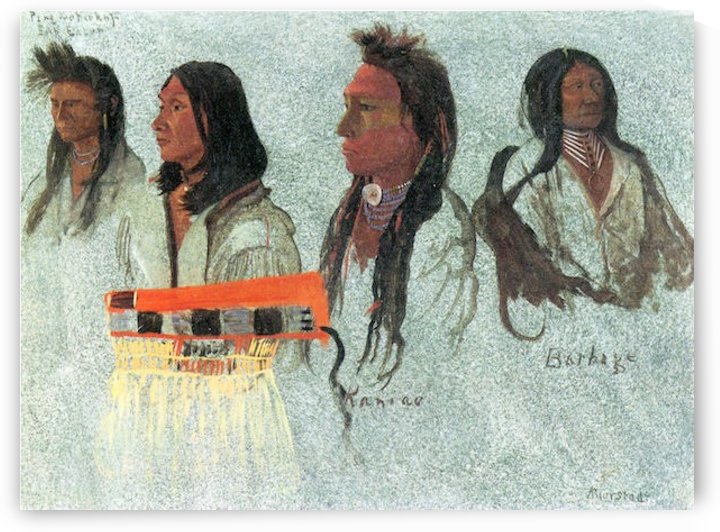 Four Indians by Bierstadt