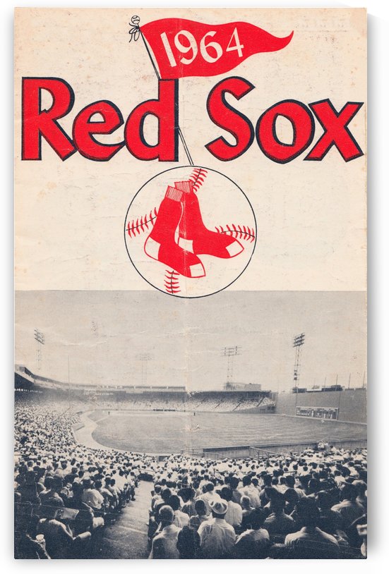 Vintage Boston Red Sox Fenway Park Poster by Row One Brand