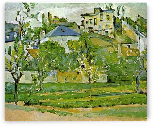 Fruit garden in Pontoise by Cezanne