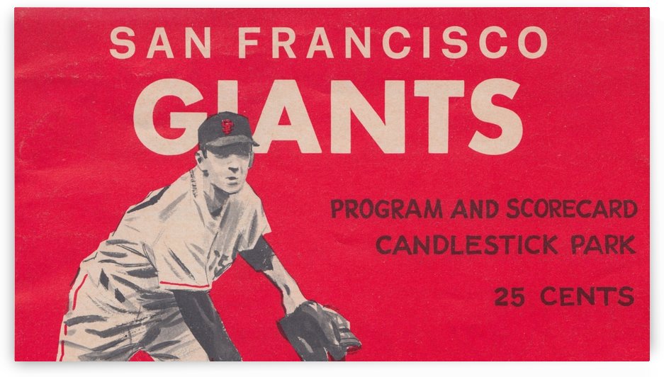 San Francisco Giants Candlestick Park Poster_Vintage Sports Poster Collection_Baseball Wall Decor by Row One Brand
