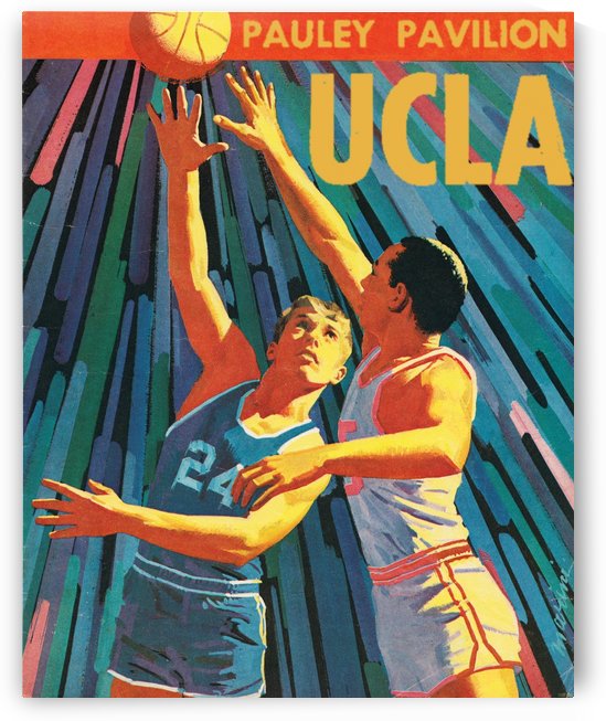 Vintage UCLA Bruins Basketball Poster by Row One Brand