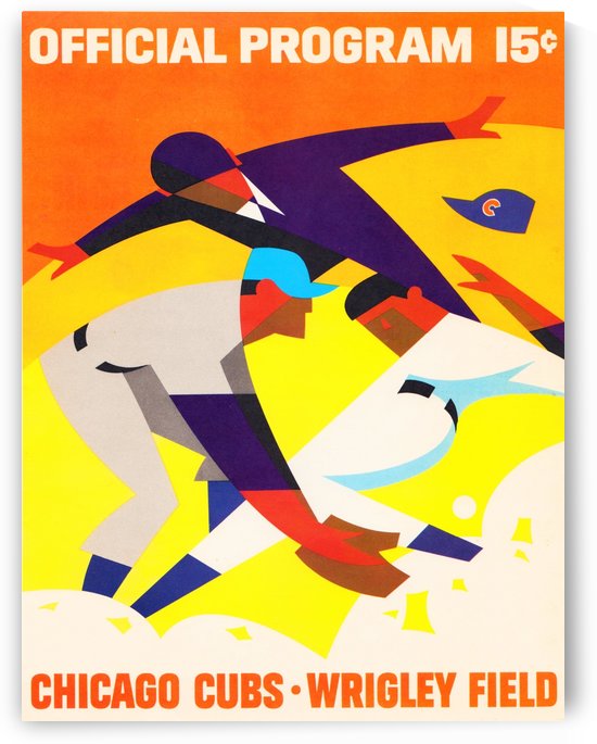 1967 Chicago Cubs Program Art by Row One Brand