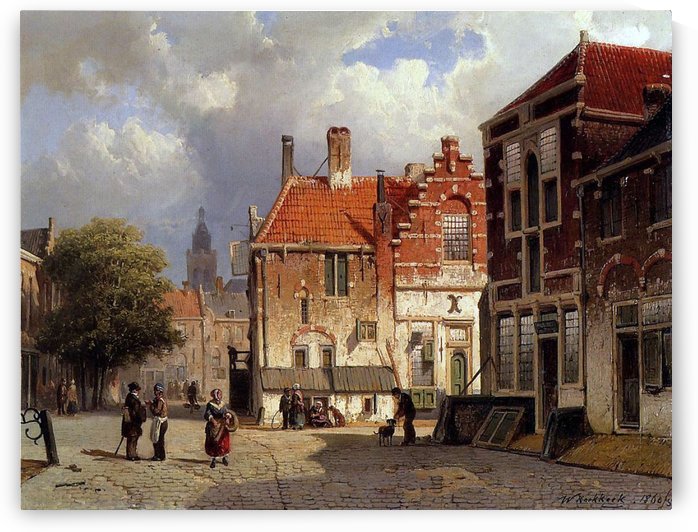 Town Square by Willem Koekkoek