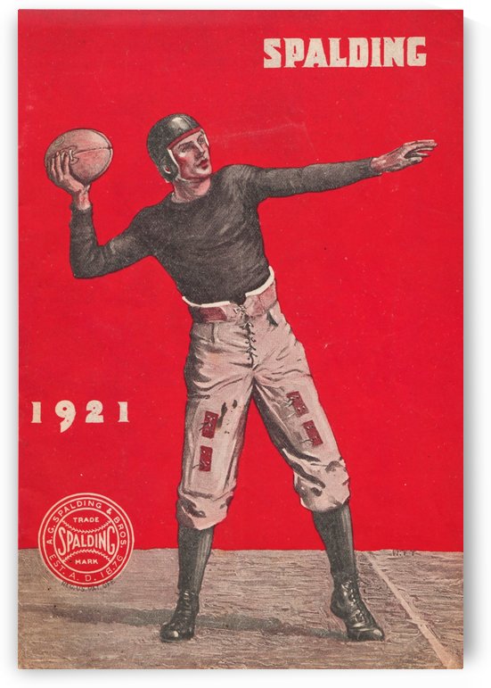 1921 Spalding Football by Row One Brand