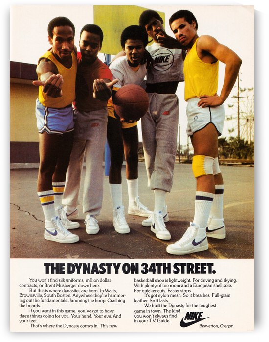1981 Dynasty on 34th Street Nike Ad by Row One Brand