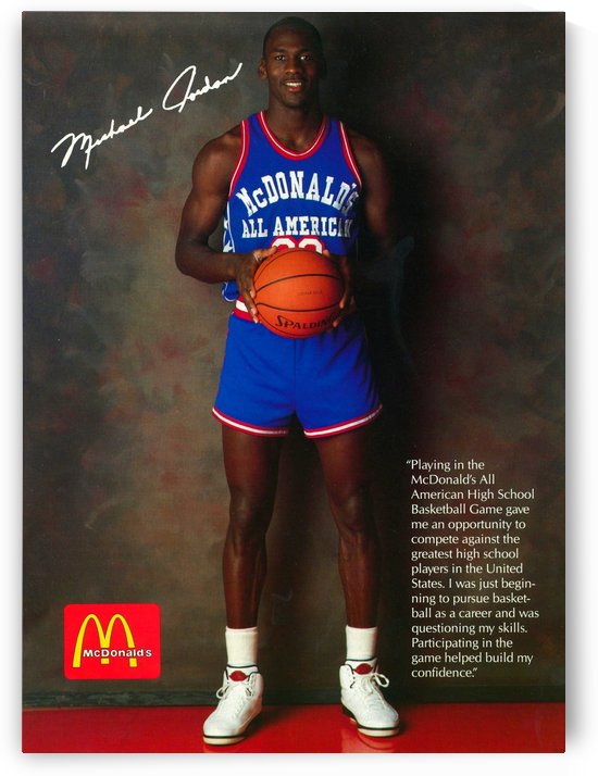 1987 McDonalds Michael Jordan Ad  by Row One Brand