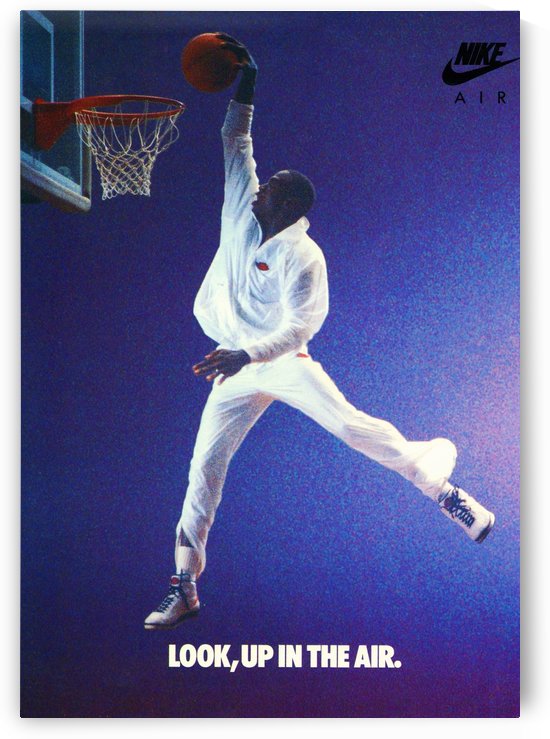 1987 Michael Jordan Nike Look Up in the Air Ad  by Row One Brand