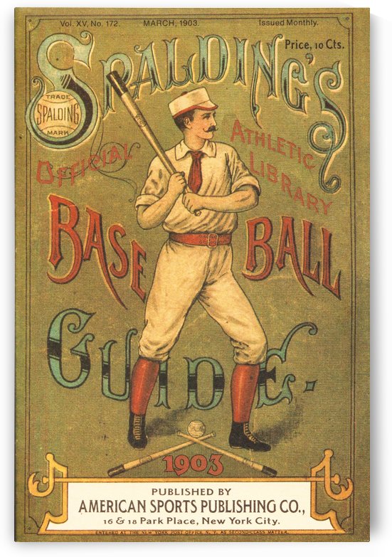 1903 Spalding Baseball Guide Wall Art by Row One Brand