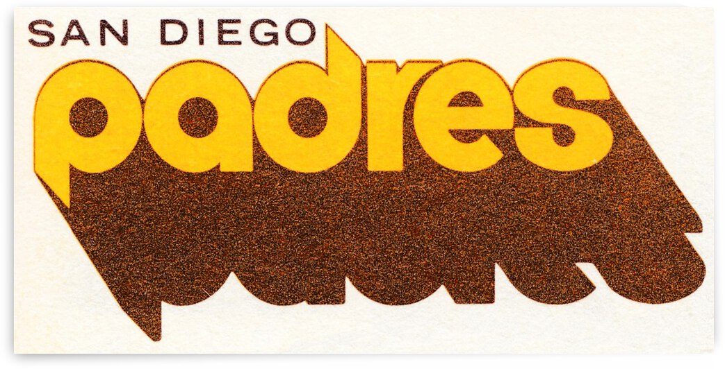 Retro 1980 San Diego Padres Art  by Row One Brand