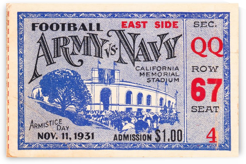 1931 Army vs. Navy by Row One Brand