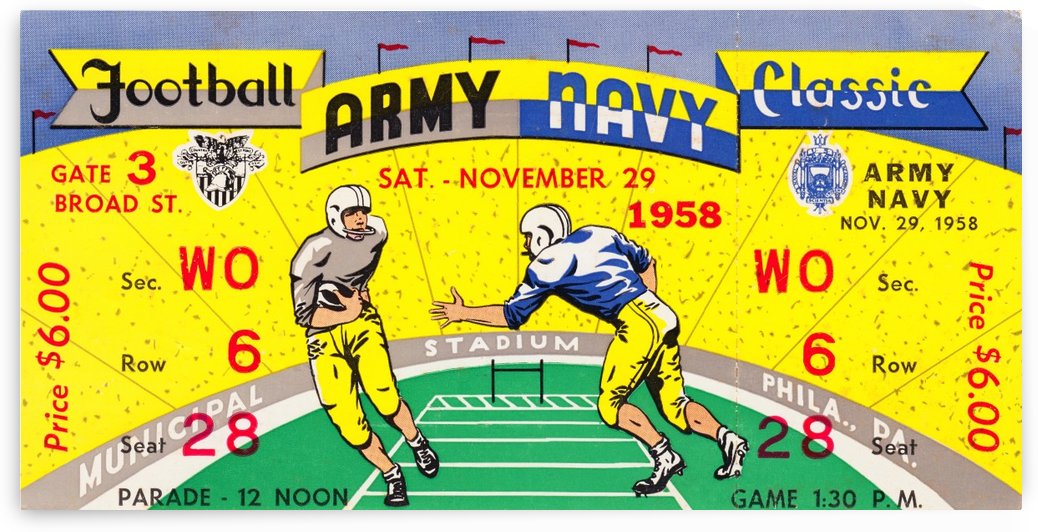 1958 Army vs. Navy by Row One Brand