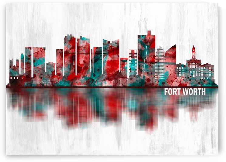 Fort Worth Texas Skyline by Towseef Dar