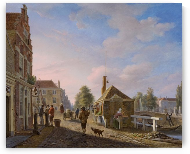 The Spui in The Hague by Bartholomeus Johannes van Hove