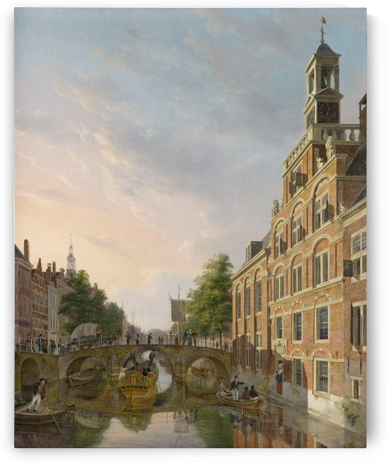 The Old Women and Children Home at the Spui, The Hague by Bartholomeus Johannes van Hove