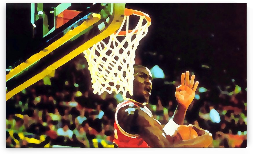 Michael Jordan Art_Dunk Contest Poster by Row One Brand