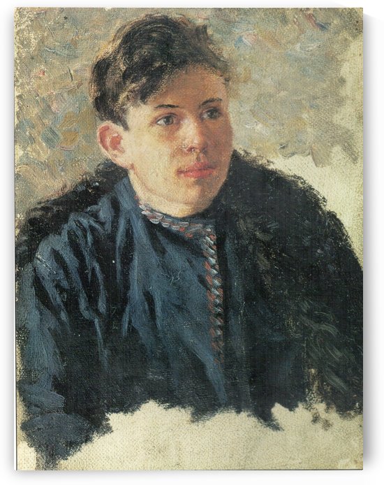Portrait of young Leonid Chernyshev by Vasily Surikov