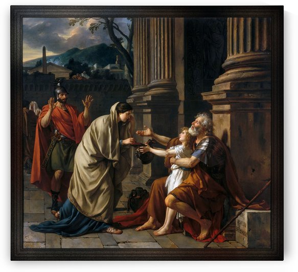 Belisarius by Jacques Louis David Old Masters Reproduction by xzendor7