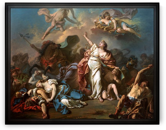 Apollo and Diana Attacking the Children of Niobe by Jacques- Louis David by xzendor7