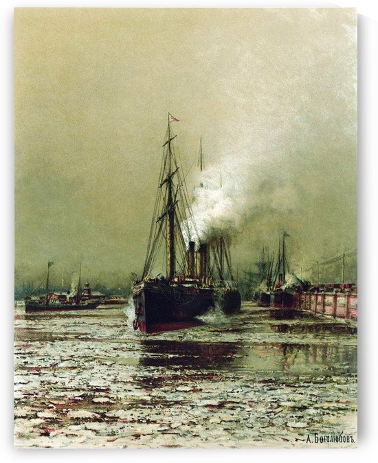 Sea canal in St Petersburg by Alexey Bogolyubov