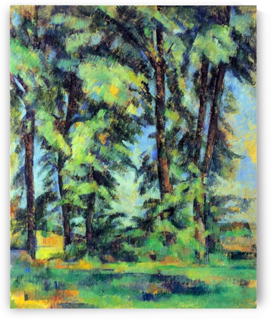 High trees in the Jas de Bouffan by Cezanne