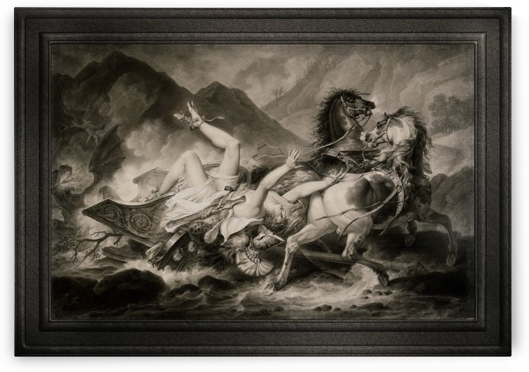 Death of Hippolytos by Carle Vernet Fine Art Illustration by xzendor7