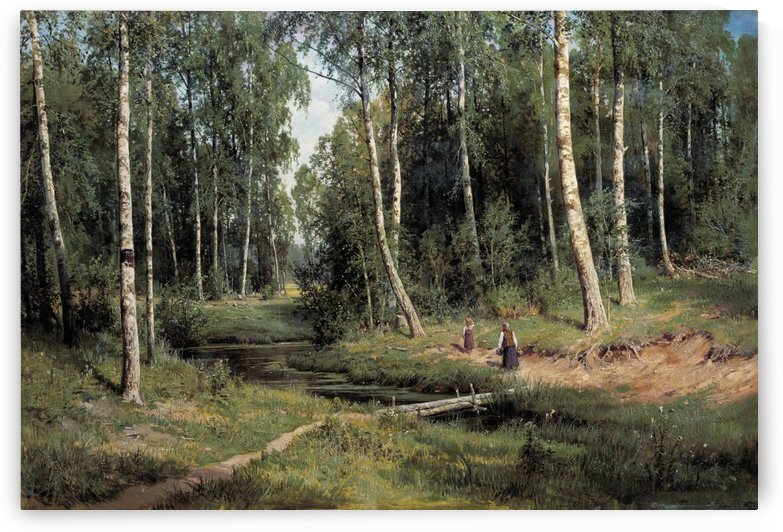 In The Birch Tree Forest by Ivan Shishkin